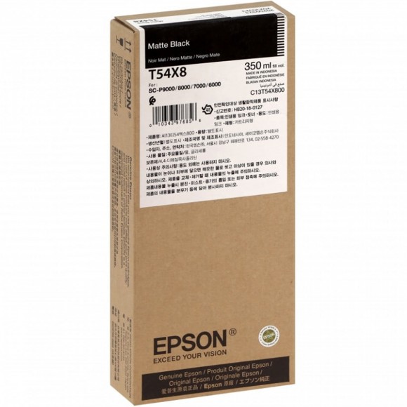 Epson Matte Black N/C SC-P6/7/8/9000 350ml T54X800